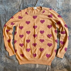 Cute heart sweater